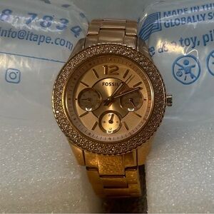 Fossil Stella Multifunction Rose Gold-Tone Stainless Steel Watch ES3590